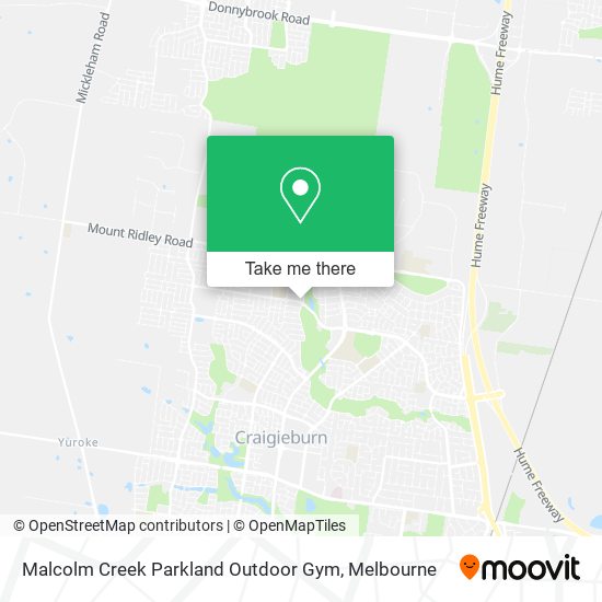 Malcolm Creek Parkland Outdoor Gym map