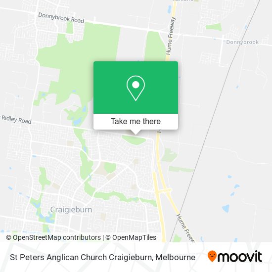 St Peters Anglican Church Craigieburn map