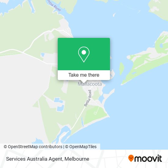 Services Australia Agent map