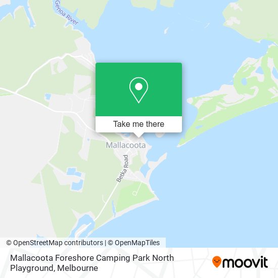 Mallacoota Foreshore Camping Park North Playground map