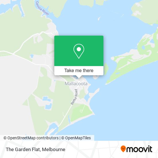 The Garden Flat map