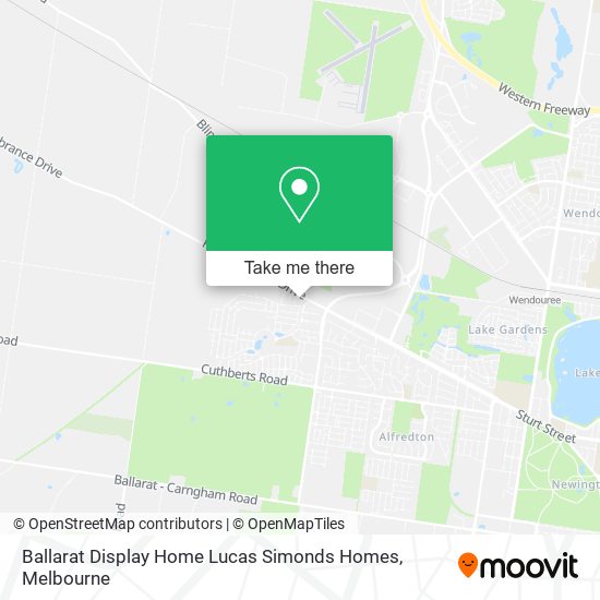 Ballarat Display Home Lucas Simonds Homes map