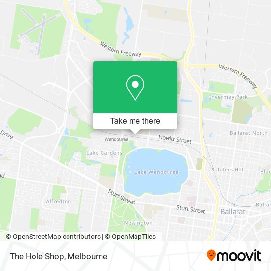 The Hole Shop map