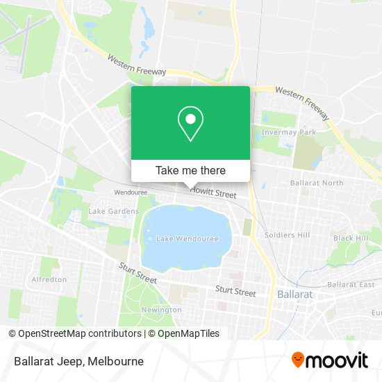 Ballarat Jeep map