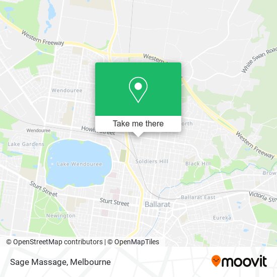 Sage Massage map