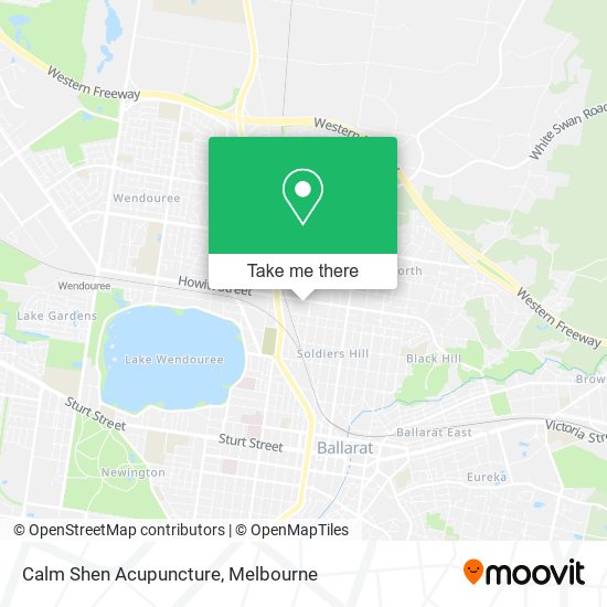 Calm Shen Acupuncture map