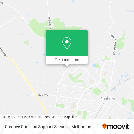 Creative Care and Support Services map