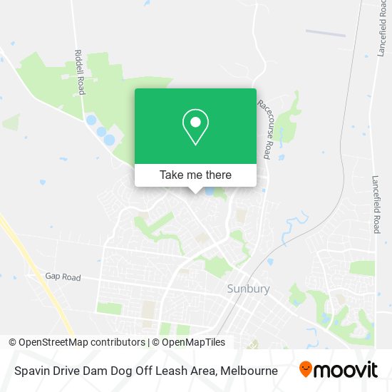Spavin Drive Dam Dog Off Leash Area map