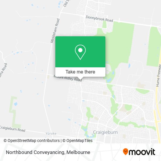 Northbound Conveyancing map