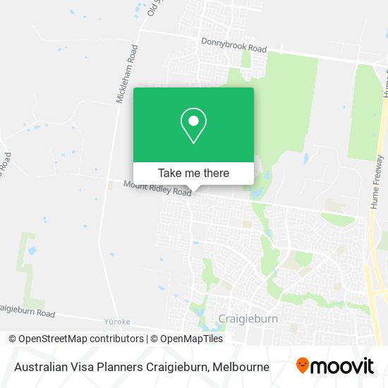 Australian Visa Planners Craigieburn map