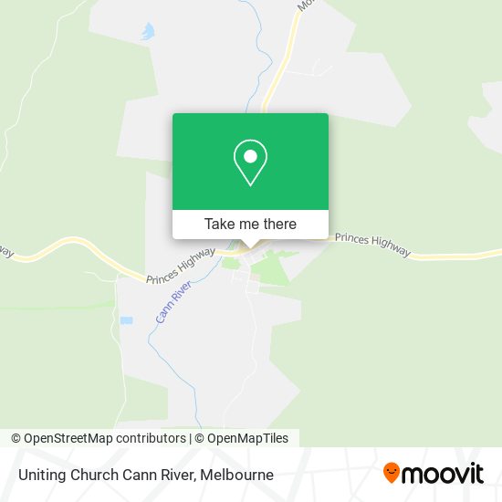 Uniting Church Cann River map