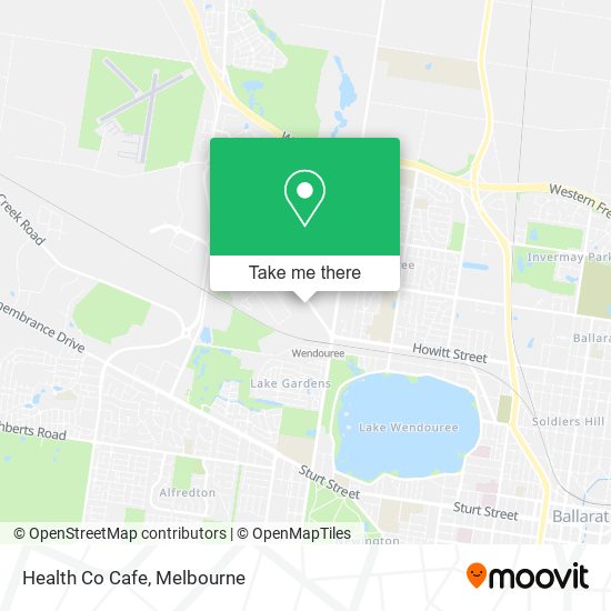Health Co Cafe map