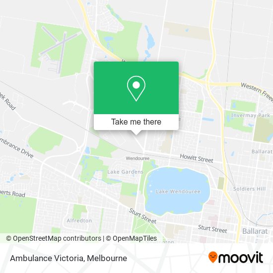 Ambulance Victoria map