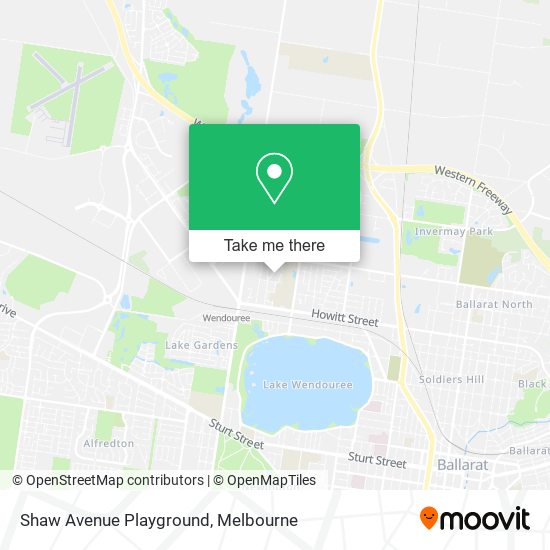 Shaw Avenue Playground map
