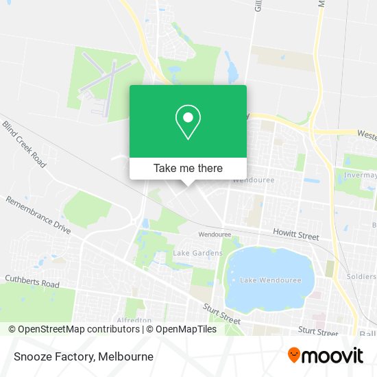 Snooze Factory map