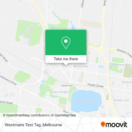 Westmans Test Tag map