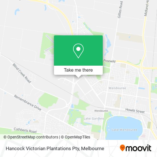 Hancock Victorian Plantations Pty map