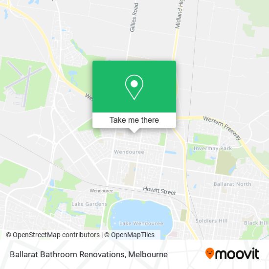 Ballarat Bathroom Renovations map