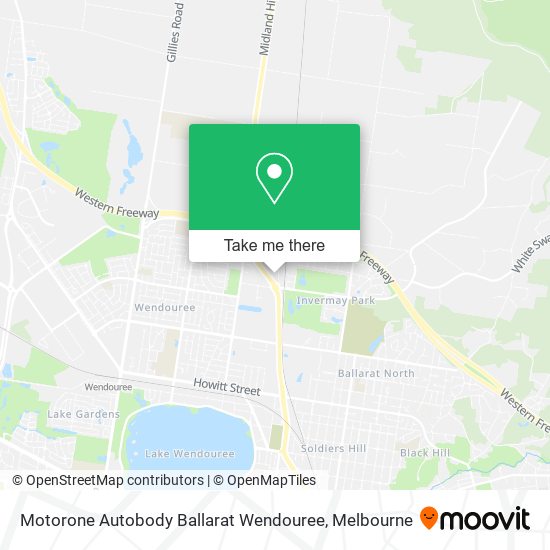 Motorone Autobody Ballarat Wendouree map