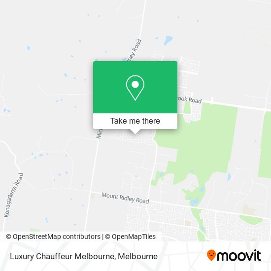 Luxury Chauffeur Melbourne map