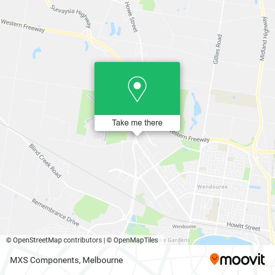 MXS Components map