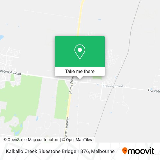Kalkallo Creek Bluestone Bridge 1876 map
