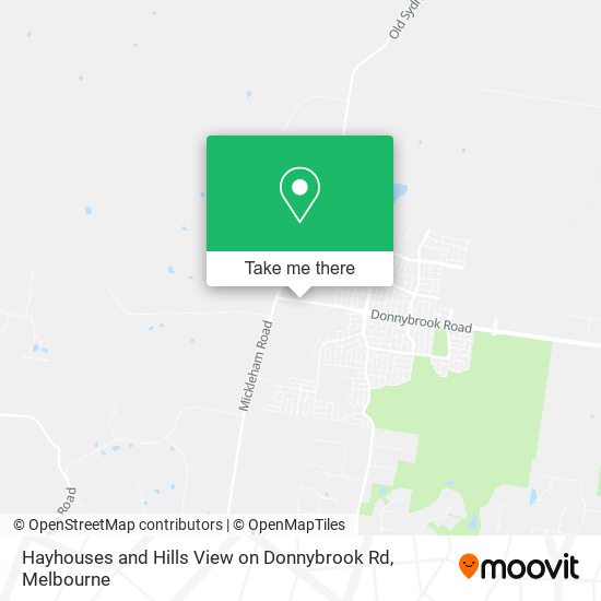 Hayhouses and Hills View on Donnybrook Rd map