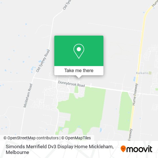 Simonds Merrifield Dv3 Display Home Mickleham map