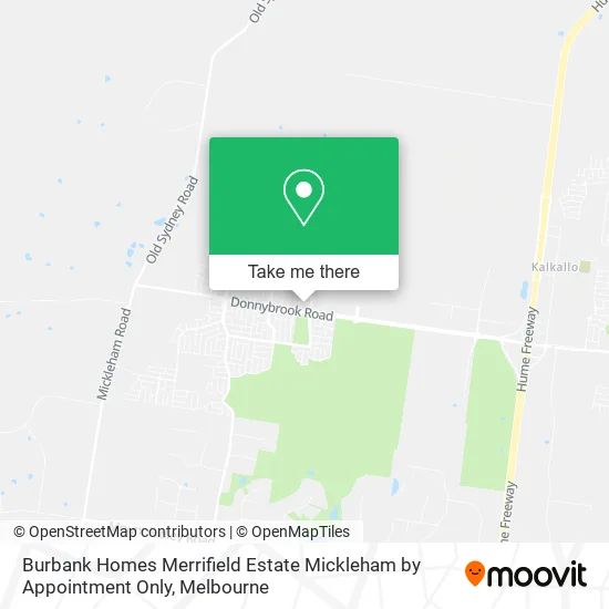 Burbank Homes Merrifield Estate Mickleham by Appointment Only map