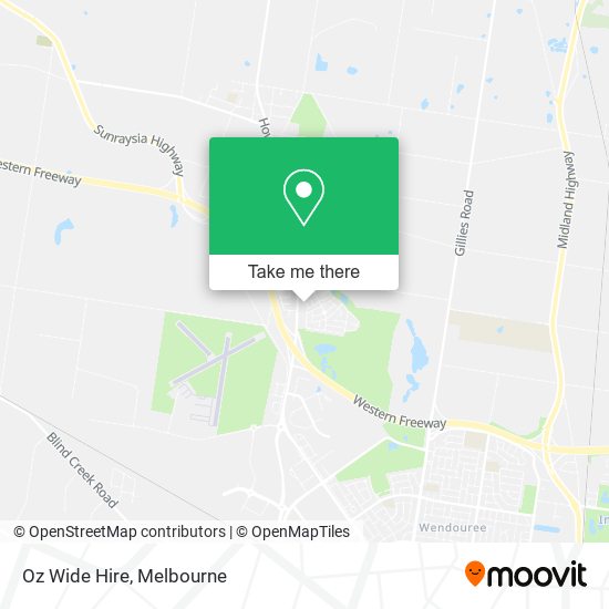 Oz Wide Hire map