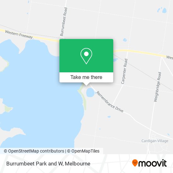 Mapa Burrumbeet Park and W