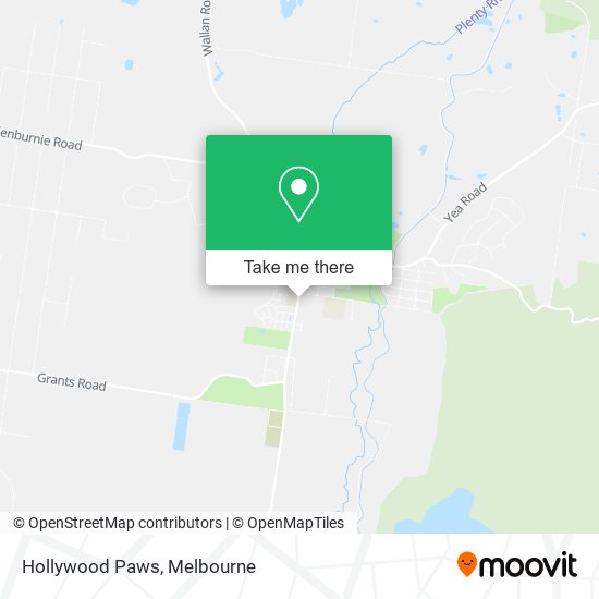 Hollywood Paws map