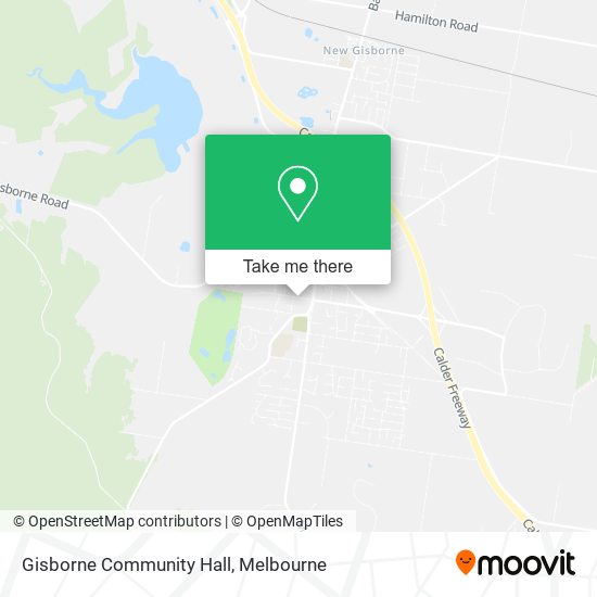 Gisborne Community Hall map