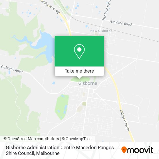 Gisborne Administration Centre Macedon Ranges Shire Council map