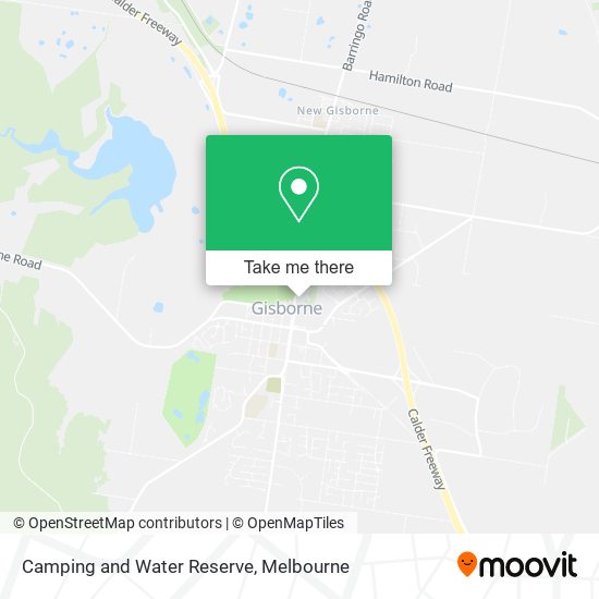 Camping and Water Reserve map