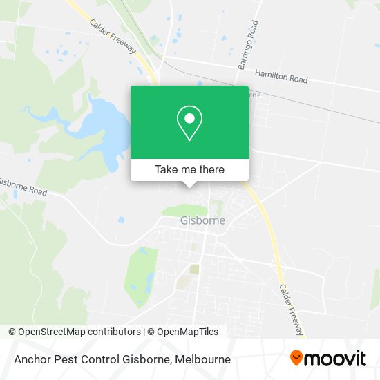 Anchor Pest Control Gisborne map