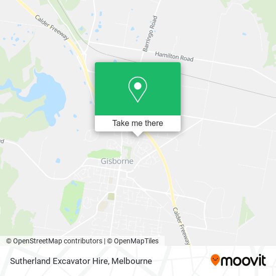 Sutherland Excavator Hire map