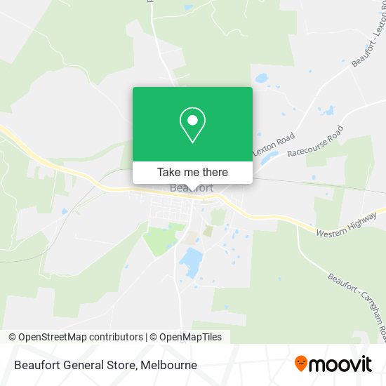 Beaufort General Store map