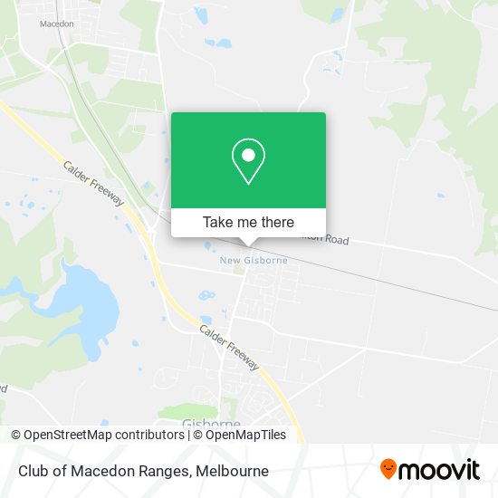 Mapa Club of Macedon Ranges