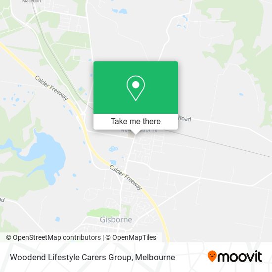 Woodend Lifestyle Carers Group map