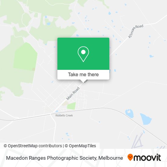 Macedon Ranges Photographic Society map