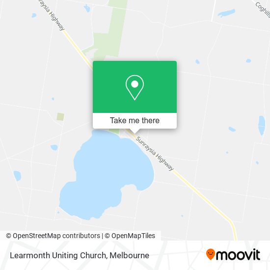 Mapa Learmonth Uniting Church