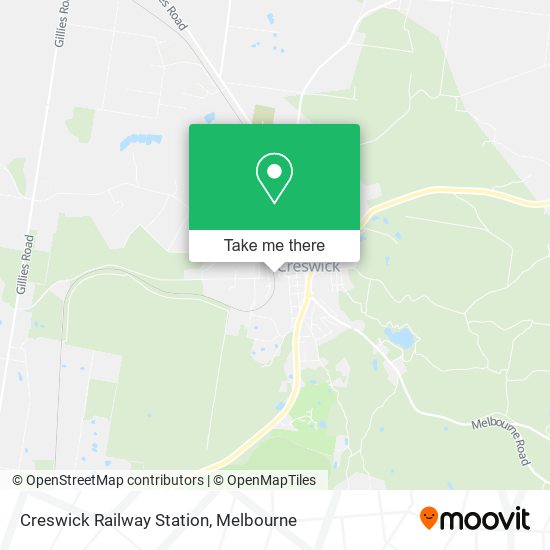 Creswick Railway Station map