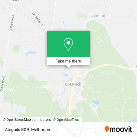 Abigails B&B map