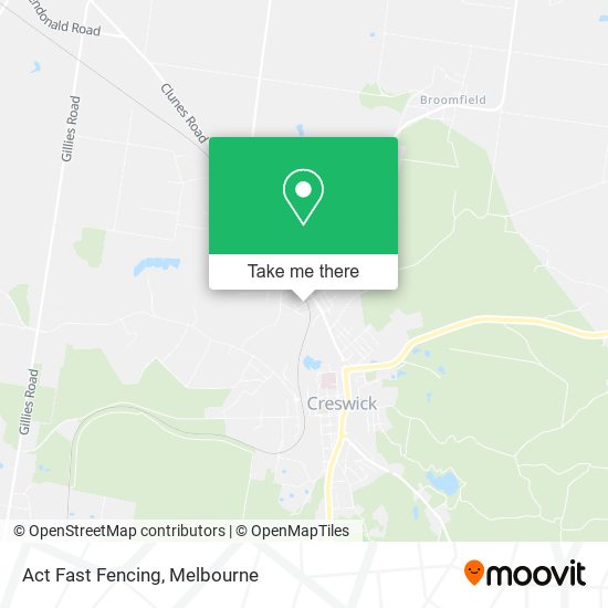 Act Fast Fencing map