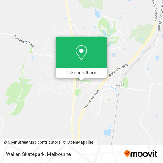 Wallan Skatepark map