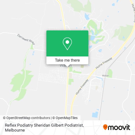 Reflex Podiatry Sheridan Gilbert Podiatrist map