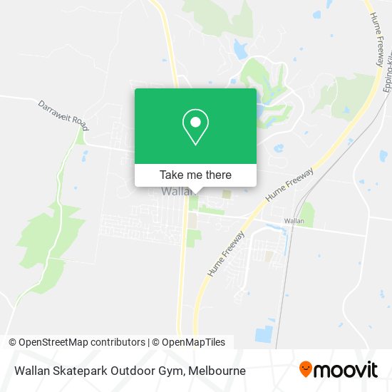 Wallan Skatepark Outdoor Gym map