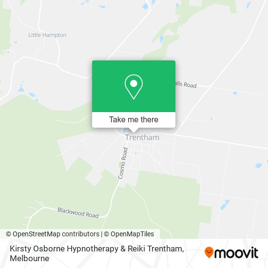 Kirsty Osborne Hypnotherapy & Reiki Trentham map