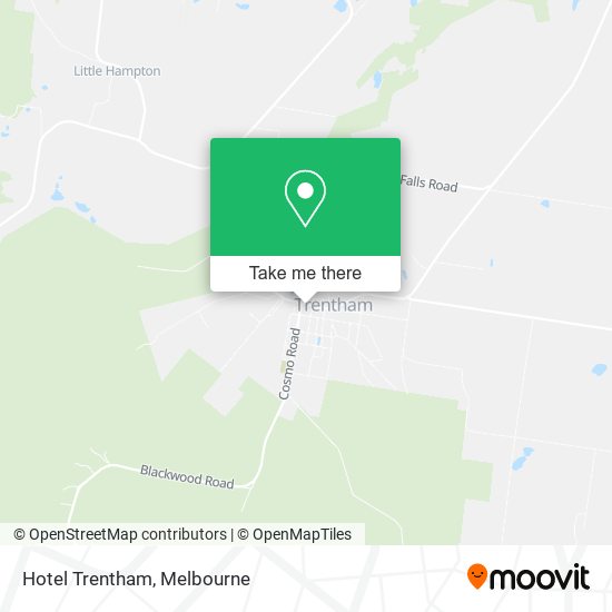 Hotel Trentham map